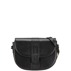 サンローラン YSL カサンドラ ショルダーバッグ ブラック レザー レディース SAINT LAURENT 【中古】