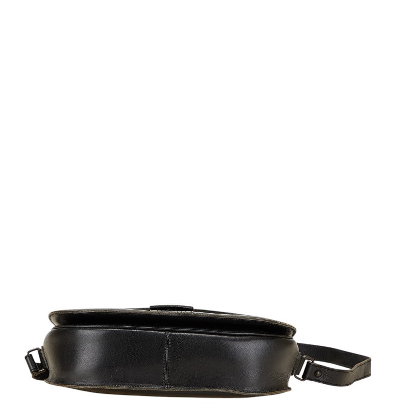 サンローラン YSL カサンドラ ショルダーバッグ ブラック レザー レディース SAINT LAURENT 【中古】