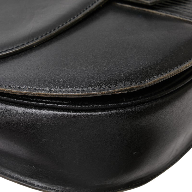 サンローラン YSL カサンドラ ショルダーバッグ ブラック レザー レディース SAINT LAURENT 【中古】