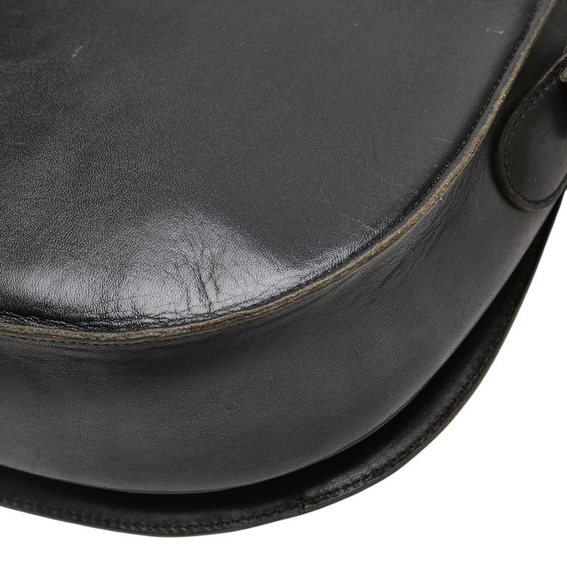 サンローラン YSL カサンドラ ショルダーバッグ ブラック レザー レディース SAINT LAURENT 【中古】