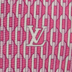 ルイ ヴィトン チェーン モチーフ ネクタイ M75968 ピンク シルク レディース LOUIS VUITTON 【中古】