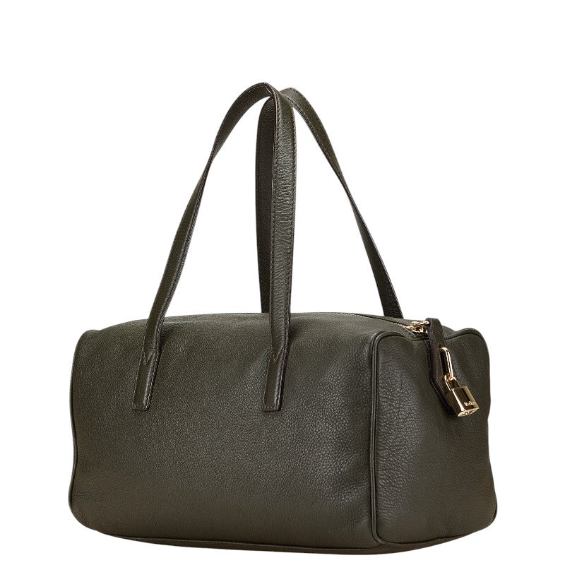マックスマーラ ボストンバッグ ブラック ブラウン系 レザー レディース MAX MARA 【中古】