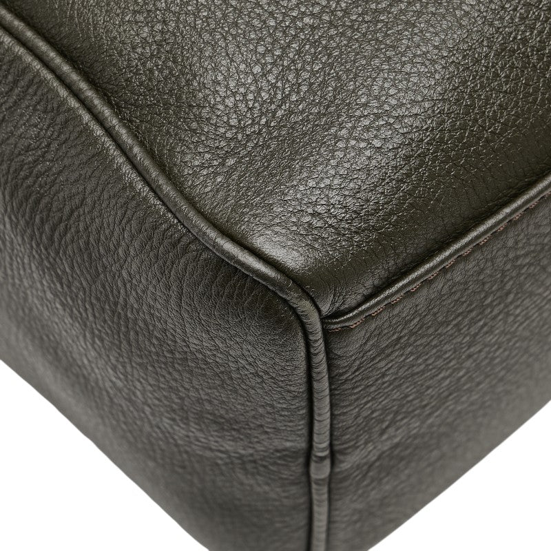 マックスマーラ ボストンバッグ ブラック ブラウン系 レザー レディース MAX MARA 【中古】