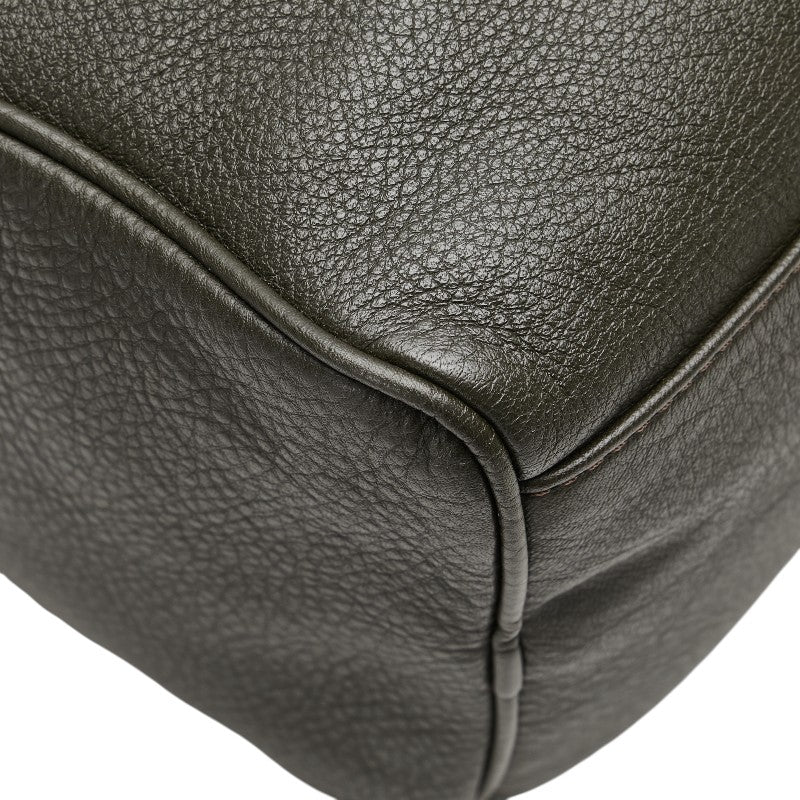マックスマーラ ボストンバッグ ブラック ブラウン系 レザー レディース MAX MARA 【中古】