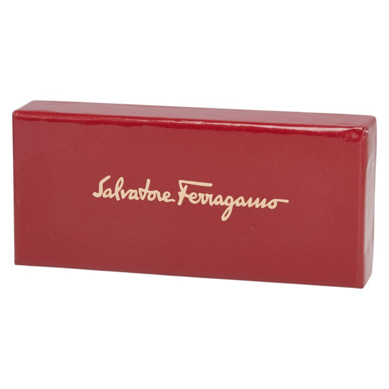 サルヴァトーレフェラガモ ヴァラリボン キーリング グリーン ゴールド キャンバス メッキ レディース Salvatore Ferragamo 【中古】