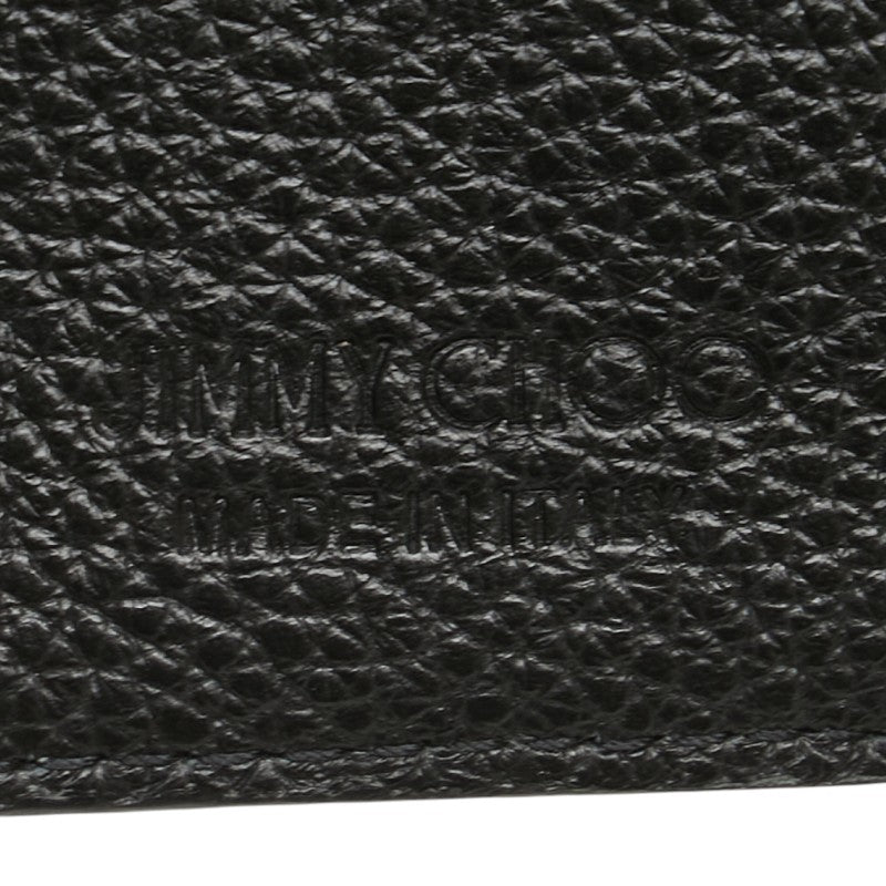 ジミーチュウ スター スタッズ カードケース 長財布 ポーチ ブラック レザー レディース JIMMY CHOO 【中古】