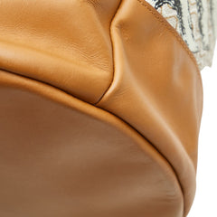 ザネラート ショルダーバッグ ハンドバッグ 2WAY ブラウン ベージュ PVC レザー レディース ZANELLATO 【中古】