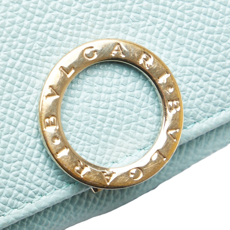 ブルガリ ブルガリブルガリ 6連 キーケース ブルー レザー レディース BVLGARI 【中古】