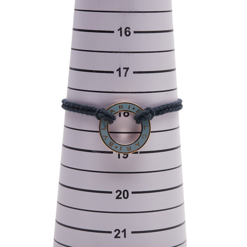 ブルガリ ブルガリブルガリ ロープ ブレスレット ライトブルー ゴールド メッキ レディース BVLGARI 【中古】