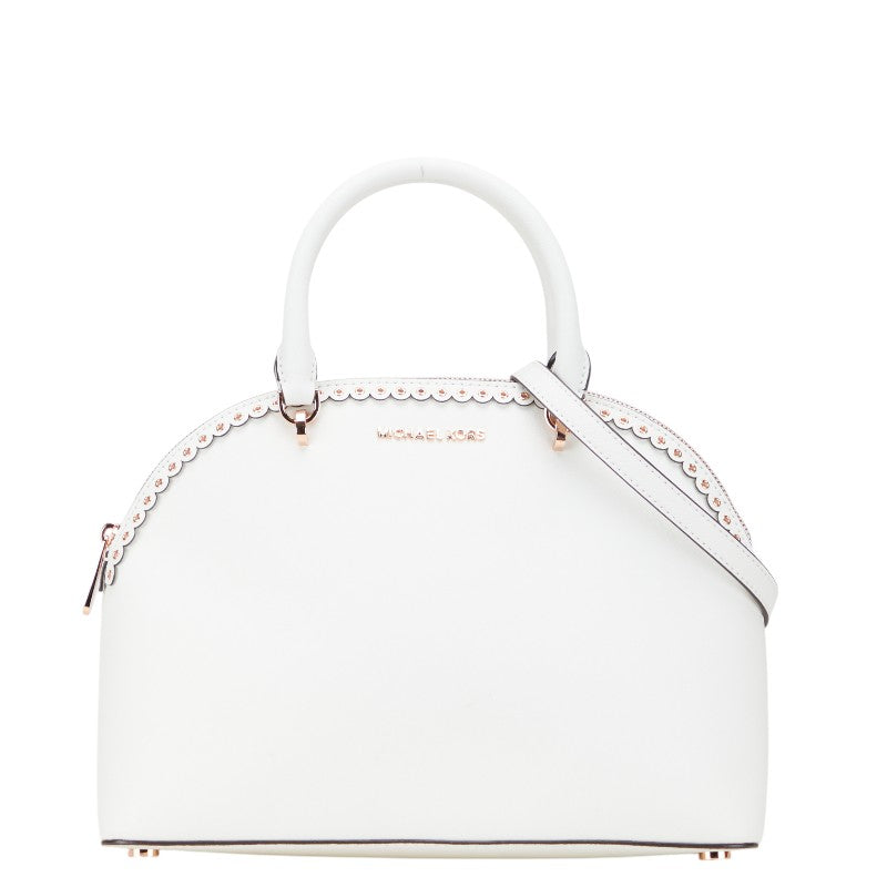 マイケルコース エミー ハンドバッグ ショルダーバッグ 2WAY ホワイト レザー レディース Michael Kors 【中古】