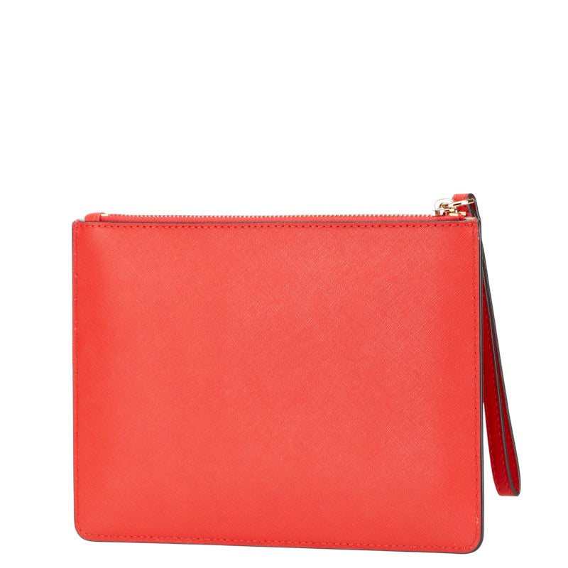 マイケルコース バタフライ butterfly 蝶 モチーフ クラッチバッグ セカンドバッグ レッド レザー レディース Michael Kors 【中古】