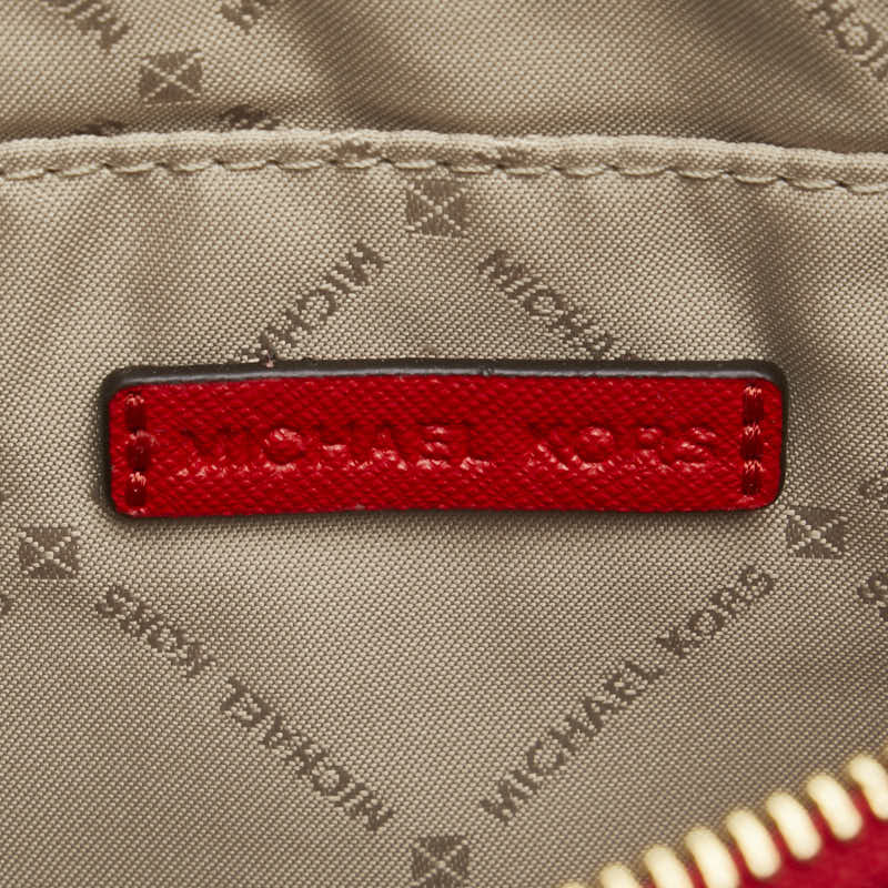 マイケルコース バタフライ butterfly 蝶 モチーフ クラッチバッグ セカンドバッグ レッド レザー レディース Michael Kors 【中古】