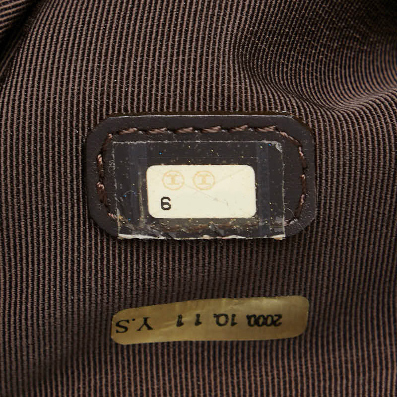 シャネル ココマーク トートバッグ ハンドバッグ ブラウン ラムスキン レディース CHANEL 【中古】