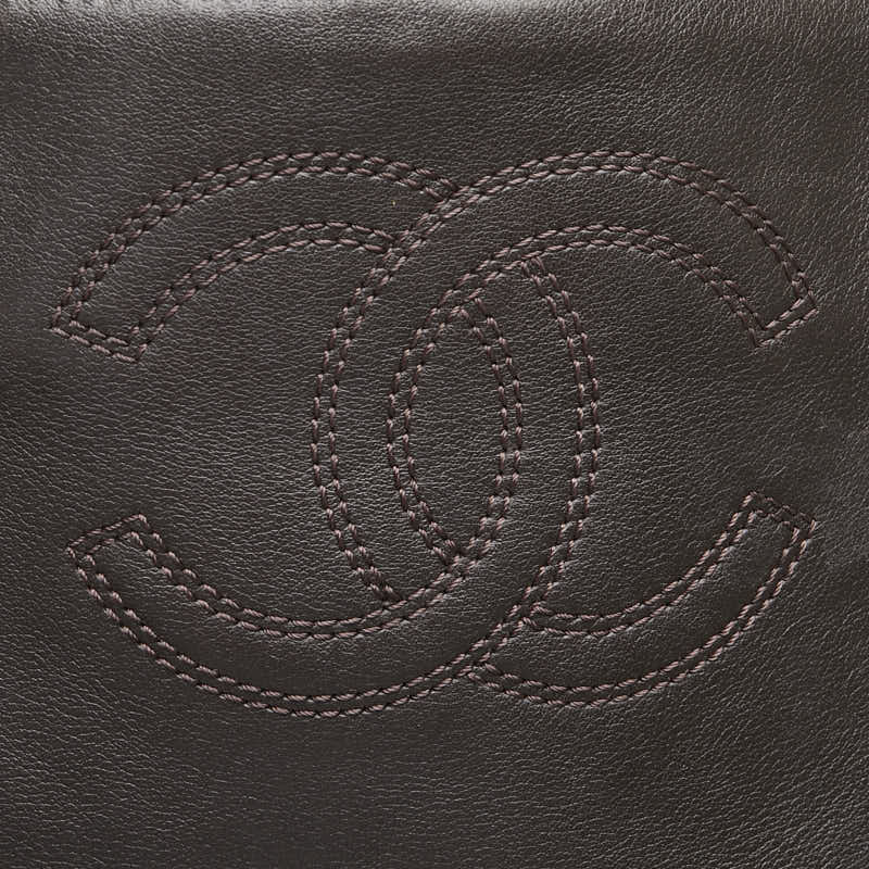 シャネル ココマーク トートバッグ ハンドバッグ ブラウン ラムスキン レディース CHANEL 【中古】