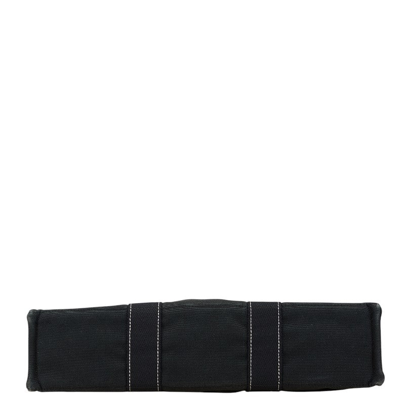 エルメス フールトゥMM トートバッグ ハンドバッグ ブラック キャンバス レディース HERMES 【中古】