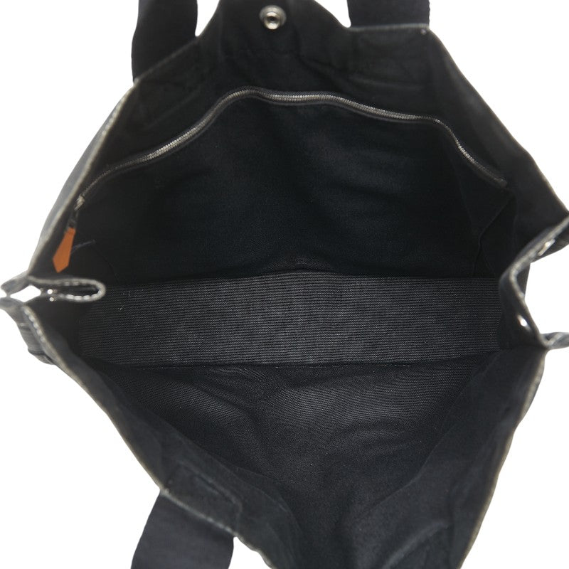 エルメス フールトゥMM トートバッグ ハンドバッグ ブラック キャンバス レディース HERMES 【中古】