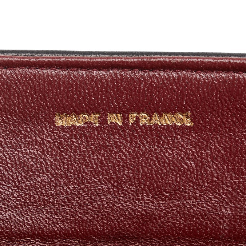 シャネル マトラッセ ココマーク ダブルフラップ チェーン ショルダーバッグ ブラック ラムスキン レディース CHANEL 【中古】