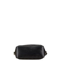 グッチ GGキャンバス ハンドバッグ トートバッグ ブラック キャンバス レザー レディース GUCCI 【中古】