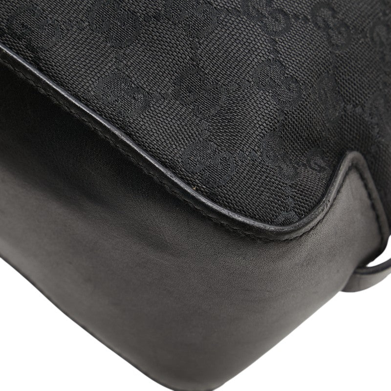 グッチ GGキャンバス ハンドバッグ トートバッグ ブラック キャンバス レザー レディース GUCCI 【中古】