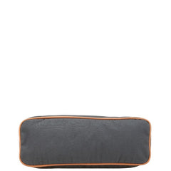 エルメス ボリードポーチGM ポーチ グレー ブラウン コットン レディース HERMES 【中古】