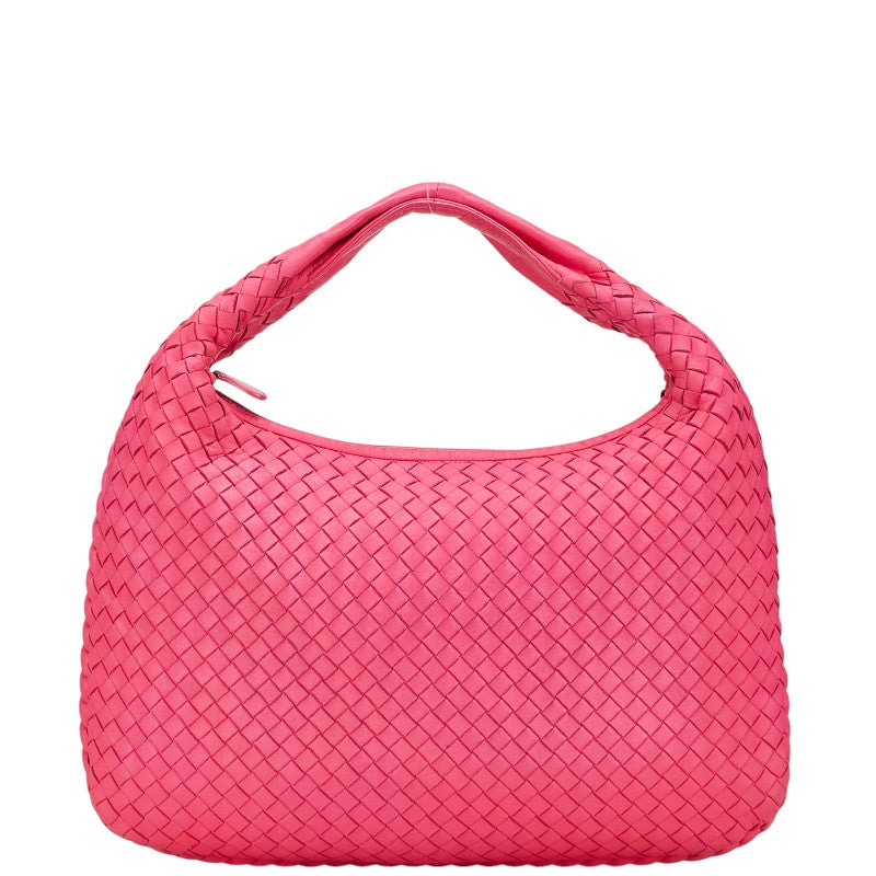 ボッテガヴェネタ イントレチャート ホーボーバッグ ハンドバッグ ピンク レザー レディース BOTTEGAVENETA 【中古】