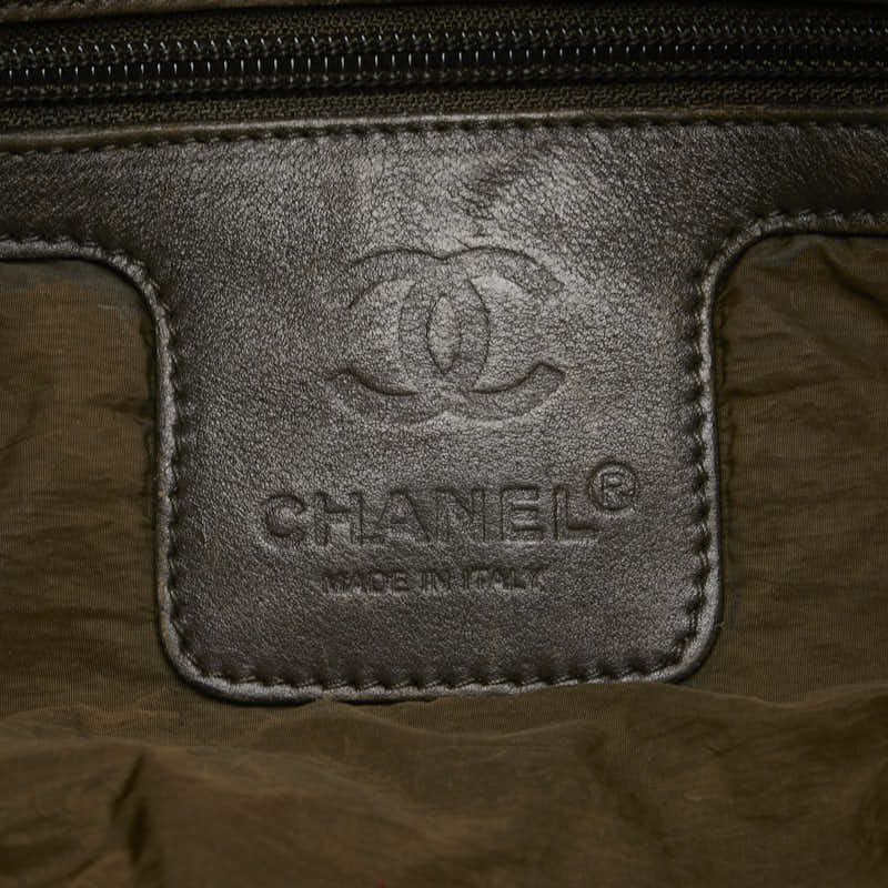 シャネル ココマーク コココクーン リバーシブル キルティング ハンドバッグ トートバッグ レッド ナイロン レディース CHANEL 【中古】