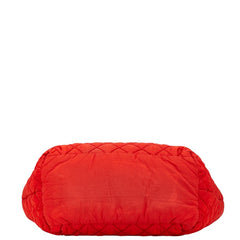 シャネル ココマーク コココクーン リバーシブル キルティング ハンドバッグ トートバッグ レッド ナイロン レディース CHANEL 【中古】