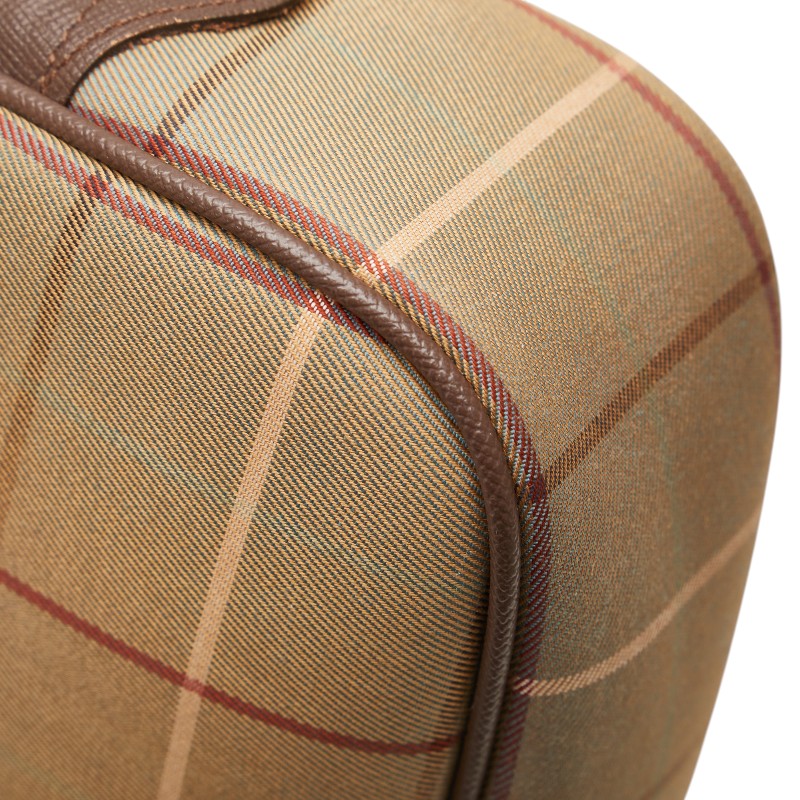 バーバリー チェック ポーチ カーキ 玉虫色 キャンバス レディース BURBERRY 【中古】
