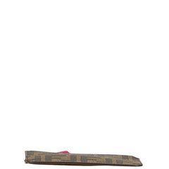 フェンディ ズッカ コインケース ブラウン PVC レザー レディース FENDI 【中古】