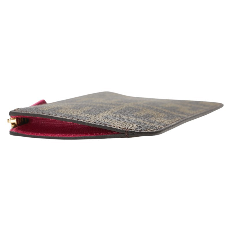 フェンディ ズッカ コインケース ブラウン PVC レザー レディース FENDI 【中古】