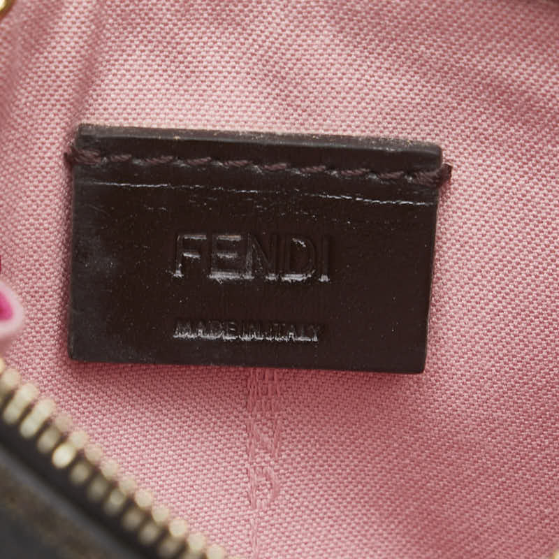 フェンディ ズッカ コインケース ブラウン PVC レザー レディース FENDI 【中古】