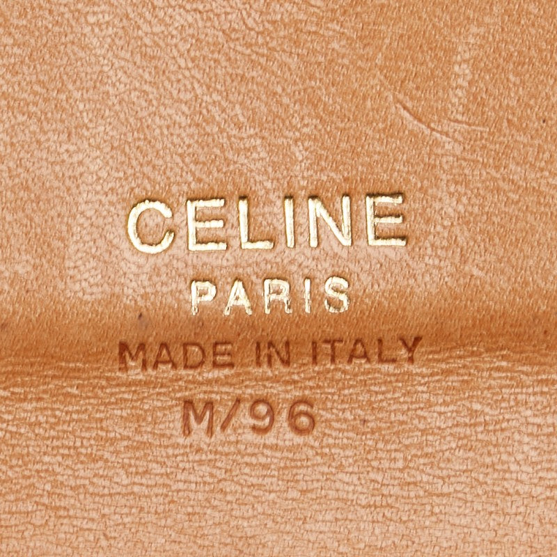 セリーヌ マカダム 長財布 ブラウン PVC レザー レディース CELINE 【中古】