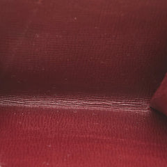 カルティエ マストライン 三つ折り財布 ワインレッド ボルドー レザー レディース CARTIER 【中古】