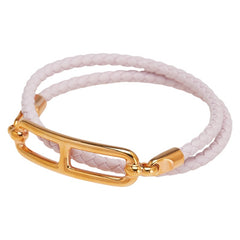 エルメス ルリ ドゥブルトゥール ブレスレット モーヴパール ゴールド ヴォースイフト メッキ レディース HERMES 【中古】