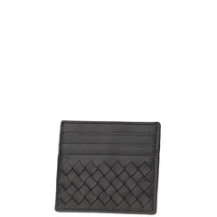 ボッテガヴェネタ イントレチャート カードケース ブラック レザー レディース BOTTEGAVENETA 【中古】