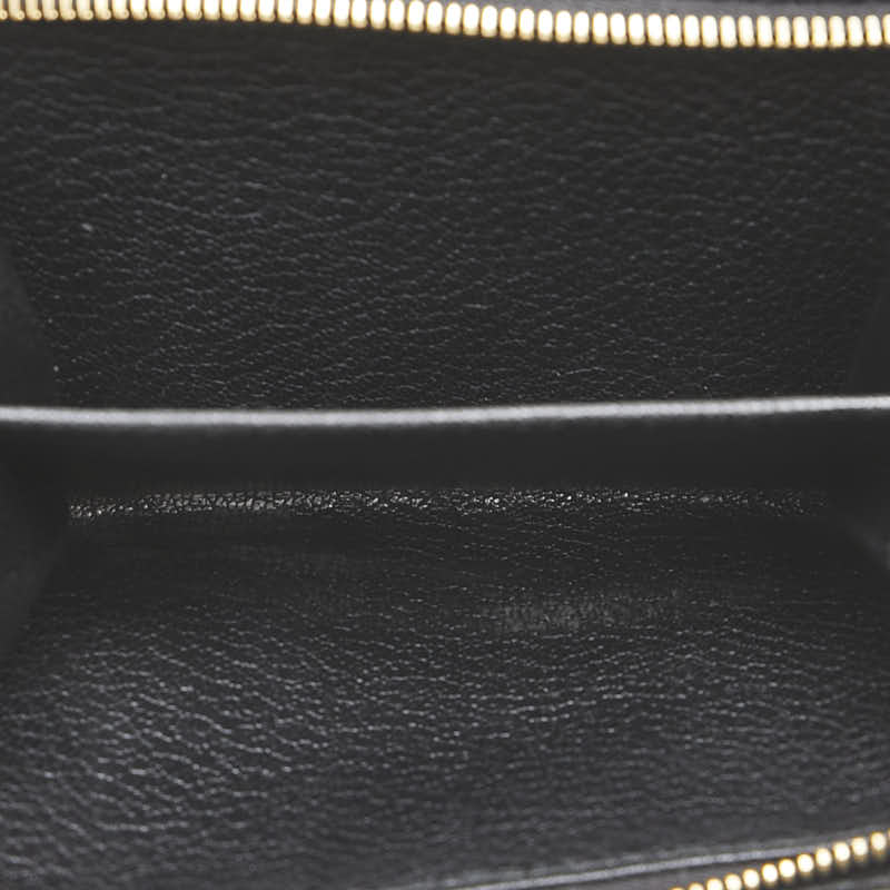 ミュウミュウ ロゴ 二つ折り財布 ブラック レザー レディース MIUMIU 【中古】