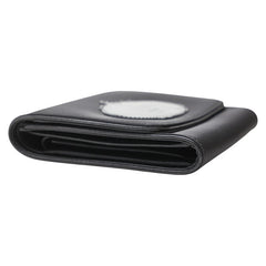 プラダ ロゴ 三つ折り財布 ブラック ナイロン レザー レディース PRADA 【中古】
