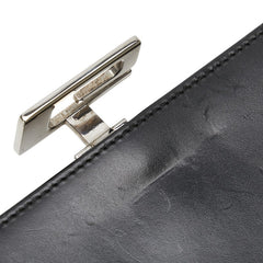 グッチ Gロゴ 長財布 035 2067 2098 ブラック レザー レディース GUCCI 【中古】