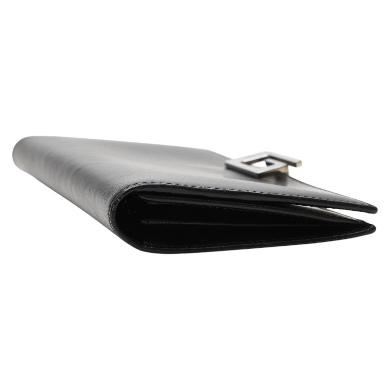 グッチ Gロゴ 長財布 035 2067 2098 ブラック レザー レディース GUCCI 【中古】