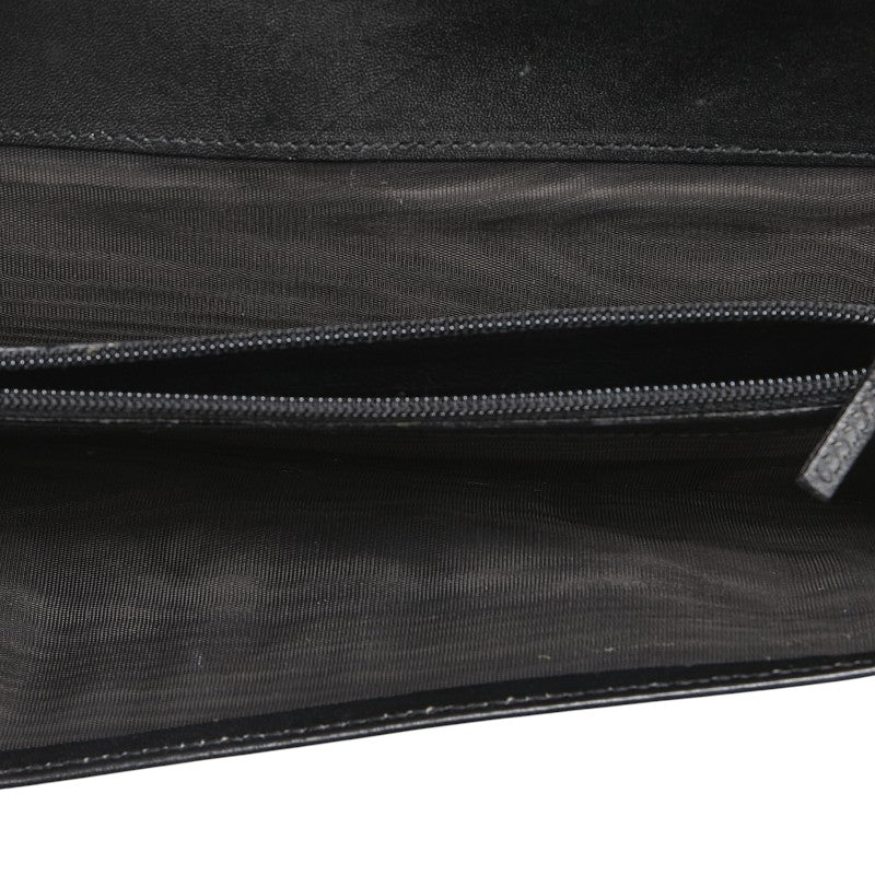 グッチ Gロゴ 長財布 035 2067 2098 ブラック レザー レディース GUCCI 【中古】