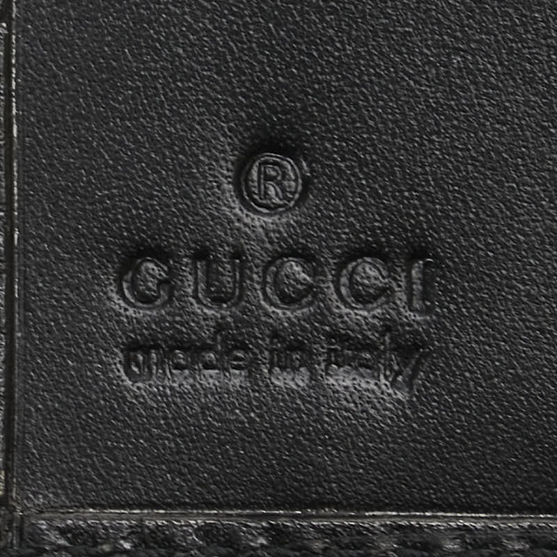 グッチ Gロゴ 長財布 035 2067 2098 ブラック レザー レディース GUCCI 【中古】