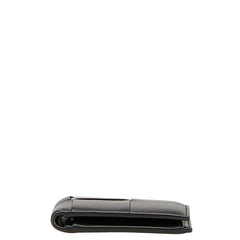 ボッテガヴェネタ マキシイントレチャート カセット 二つ折り財布 ブラック レザー レディース BOTTEGAVENETA 【中古】