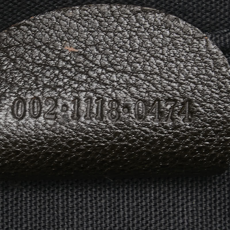 グッチ ハンドバッグ ブラウン ブラック レザー レディース GUCCI 【中古】