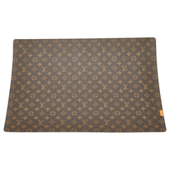 ルイ ヴィトン モノグラム デスクマット ブラウン レザー PVC メンズ LOUIS VUITTON 【中古】