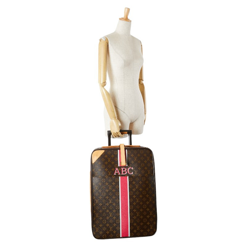 ルイ ヴィトン モノグラム ぺガス55 キャリーバッグ M23294 PVC レザー レディース LOUIS VUITTON 【中古】