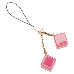 ルイ ヴィトン アクセソワール テレフォンヌ アンクル―ジョン 携帯ストラップ チャーム M65407 ピンク ゴールド プラスチック メッキ レディース LOUIS VUITTON 【中古】