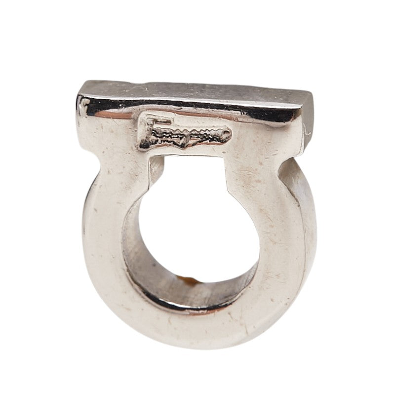サルヴァトーレフェラガモ ガンチーニ スタッドピアス シルバー メタル レディース Salvatore Ferragamo 【中古】