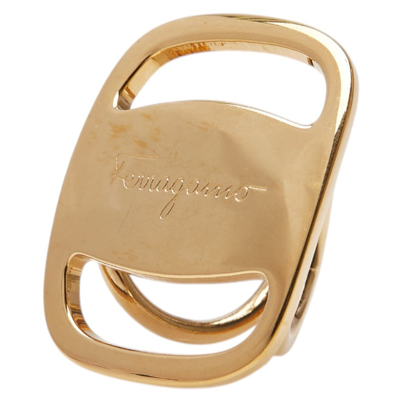 サルヴァトーレフェラガモ ヴァラ スカーフリング ゴールド メッキ レディース Salvatore Ferragamo 【中古】