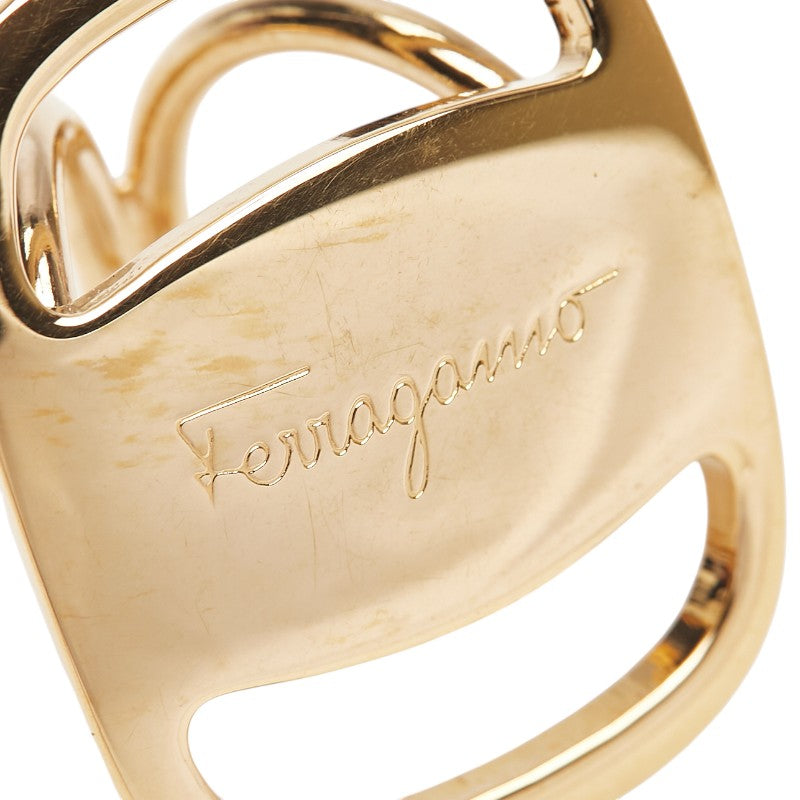 サルヴァトーレフェラガモ ヴァラ スカーフリング ゴールド メッキ レディース Salvatore Ferragamo 【中古】