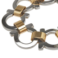 サルヴァトーレフェラガモ ガンチーニ ブレスレット シルバー ゴールド メタル レディース Salvatore Ferragamo 【中古】